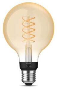 HUE White LED Filament žárovka E27 G93 7W 550lm 2100K IP20, stmívatelná