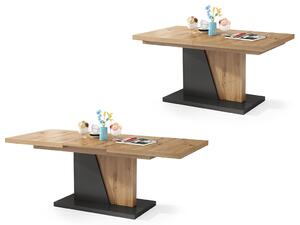 NOIR artisan dub / antracit, konferenční stolek, rozkládací