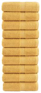 Prémiové mycí utěrky SOLUND 10 ks zlaté 30x30 cm 600 g/m² 137277