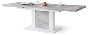 ORION beton / bílá, rozkládací, zvedací konferenční stůl, stolek