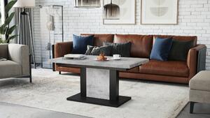 ORION beton / černý, rozkládací, zvedací konferenční stůl, stolek