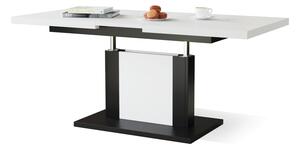 ORION bílá / černá, rozkládací, zvedací konferenční stůl, stolek