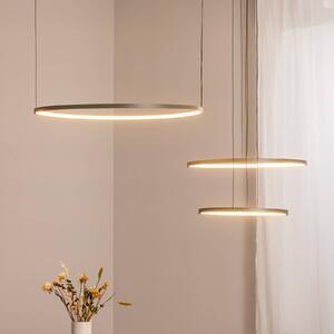 Nowodvorski Lighting Závěsné světlo LED CIRCOLO, olivově zelené, Ø 30/45/60 cm, 3 žárovky, Zelená, Obývací pokoj / jídelna, Hliník, Moderní