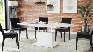 ORION bílá, rozkládací, zvedací konferenční stůl, stolek