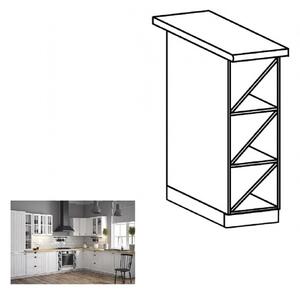 Dolní kuchyňský regál D20W Provense (bílá)