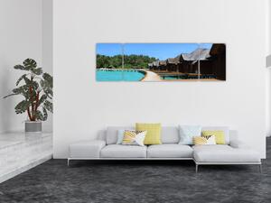 Obraz Maledivy (170x50 cm)