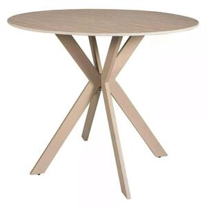 Jídelní stůl Talia 90 cm, kámen / krémová