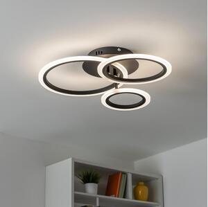 Brilagi-LED Stmívatelný přisazený lustr ORBITS LED/40W/230V 3000-6500K černá +DO