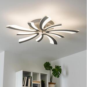 Brilagi-LED Stmívatelný přisazený lustr TWIST LED/55W/230V 3000-6500K antraci+DO