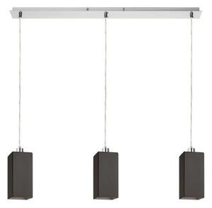 LIZ III 80 závěsná černá sklo/matný nikl 230V E27 3x11W - RED - DESIGN RENDL