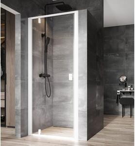 Ravak Nexty Sprchové dveře 90 cm, pivotové, bílá matná+transparent NDOP1-90 03O70E01Z1