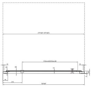 Ravak Nexty Sprchové dveře 90 cm, pivotové, bílá matná+transparent NDOP1-90 03O70E01Z1
