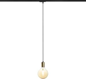 ARAQ pro jednookr. lištu závěsná česaná mosaz/černá 230V E27 42W - RED - DESIGN RENDL