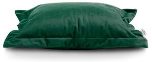FLHF Povlak na polštář Velvet, tmavě zelená, s lemem, 50x70 - 2 ks