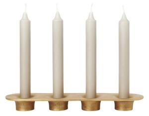 Ferm Living Svícen Soothe 4, brass