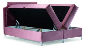 Přepychová postel CASSANDRA - 180x200, šedá + topper ZDARMA