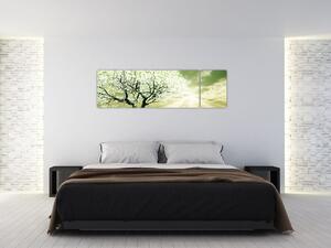Obraz stromu na louce (170x50 cm)