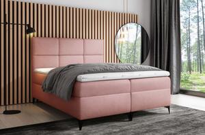 Designová postel FIZA - 180x200, růžová + topper ZDARMA