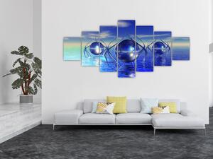 Obraz abstrakce - voda (210x100 cm)