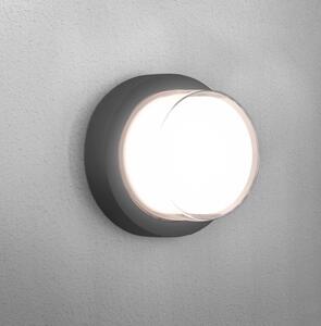 CEN PARGR-101740 PURA LED venkovní nástěnné svítidlo Round šedá 10W 4000K IP65 - CENTURY