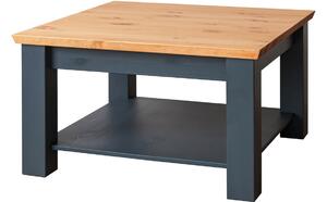 Konferenční stolek Marone - malý, šedá-dřevo, masiv, borovice
