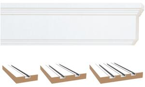 URBÁNEK Garnýže Hero s kovovou drážkou - 10 cm, bílá