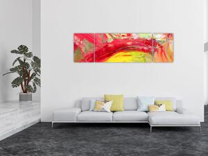 Obraz abstrakce - malba (170x50 cm)