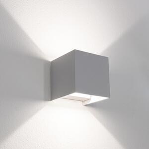 CEN UDSGR-2012 Venkovní nástěnné LED svítidlo up/down QUADRATO šedá 20W 3000/4000/6500K IP65 - CENTURY