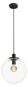BOULDER 30 závěsná čiré sklo/černá 230V E27 15W - RED - DESIGN RENDL