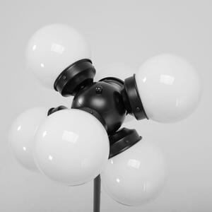 Toolight - Podlahová lampa 6xE27 APP905-6F, černá-bílá, OSW-03204