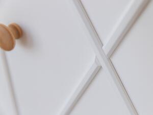 Komoda Marone Elite 2.2, dekor bílá-dřevo, masiv, borovice