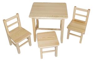Dětský Stůl s židlemi (stůl + 3 židličky)