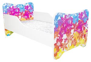 TopBeds dětská postel s obrázkem 140x70 - Květiny