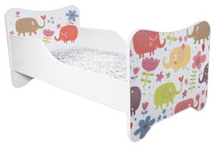 TopBeds dětská postel s obrázkem 140x70 - Sloni