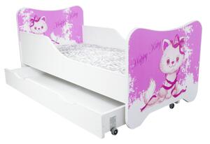 TopBeds postel s úložným prostorem 140x70 - Happy Kitty