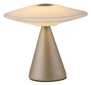 PAUL NEUHAUS LED stolní lampa ELIPSA, bronzová, dotykový stmívač, paměťová funkce 3000K