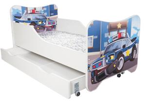 TopBeds postel s úložným prostorem 140x70 - Policie