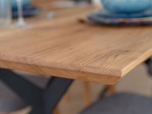 Jídelní stůl Caserta 90x180 cm, dub, masiv