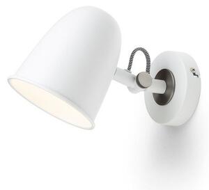 DANNY nástěnná bílá matný nikl 230V E14 5W - RED - DESIGN RENDL