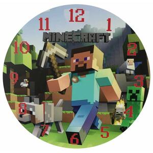 Prckůvsvět dětské nástěnné hodiny Minecraft