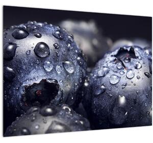 Obraz ovoce s kapkami vody (70x50 cm)