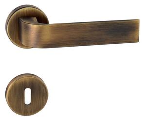 Dveřní kování MP Cinto-R 2732 (OGS - Bronz česaný matný), klika-klika, Otvor pro obyčejný klíč BB, MP OGS (bronz česaný mat)