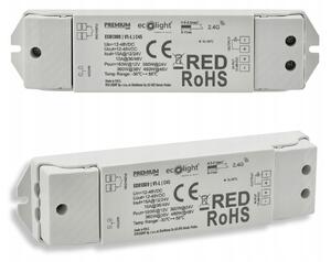 Stmívač LED pásků rf mono 12v 24v 15a wave controller