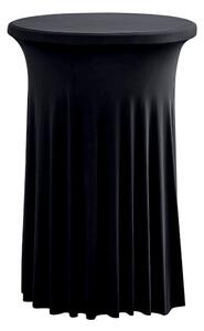 TENTino Elastický ubrus SKIRTING na koktejlový bistro stůl 60 cm VÍCE BAREV Barva ubrusu: ČERNÁ / BLACK