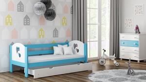 Prckůvsvět dětská postel Filip 160x80 s úložným prostorem