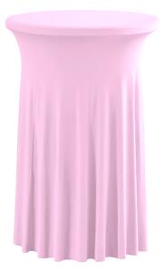 TENTino Elastický ubrus SKIRTING na koktejlový bistro stůl 80 cm VÍCE BAREV Barva ubrusu: SVĚTLE RŮŽOVÁ / PINK