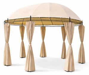 Zahradní altán pavilon Monaco 520cm x 350cm béžová