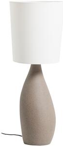 Kave Home Šedo-bílá stolní lampa Viona 77 cm
