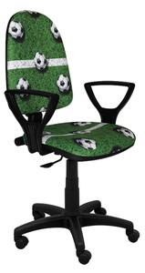 Artofis dětská židle Bred fotbal zelená