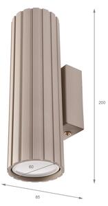 Brilagi - Nástěnné svítidlo CRISPINA 2xGU10/10W/230V 20 cm béžová
